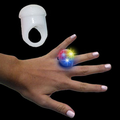 White Light Up Flashing LED Jelly Ring